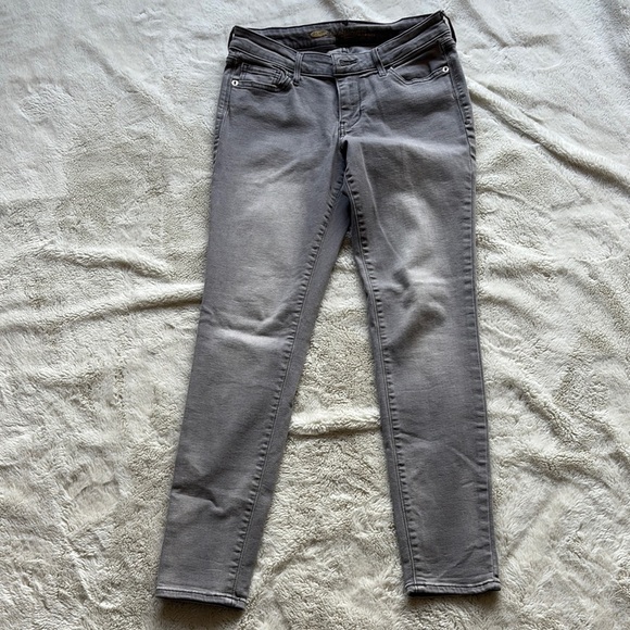 Old Navy Rockstar Skinny Jeans | Gray Mid Rise Stretch Denim | Size 6 Petite - Picture 1 of 8